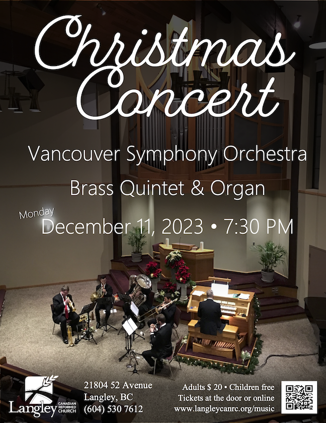 VSO Brass & Organ Concert @ Langley Canadian Reformed Church